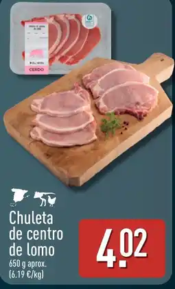 ALDI Chuleta de centro de lomo oferta
