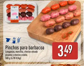 ALDI Pinchos para barbacoa oferta