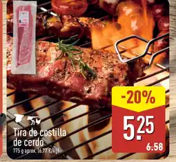 ALDI Tira de costilla de cerdo oferta