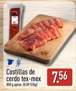 ALDI Costillas de cerdo tex-mex oferta