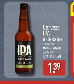 ALDI Cerveza IPA artesana oferta