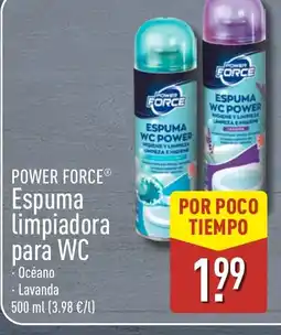 ALDI POWER FORCE Espuma limpiadora para WC oferta