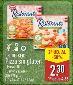 ALDI DR. OETKER Pizza sin gluten oferta