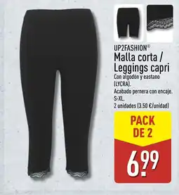 ALDI UP2FASHION Malla corta / Leggings capri oferta