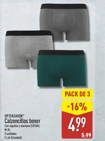 ALDI UP2FASHION Calzoncillos boxer oferta