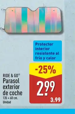 ALDI RIDE & GO Parasol exterior de coche oferta