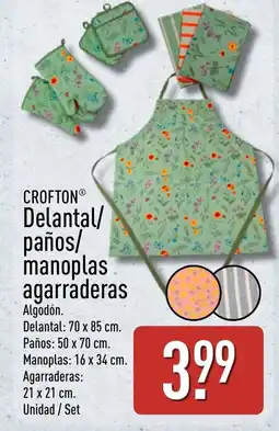 ALDI CROFTON Delantal/ paños/ manoplas agarraderas oferta
