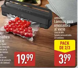 ALDI AMBIANO Láminas para envasadora al vacío oferta