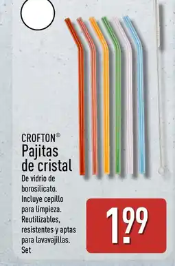 ALDI CROFTON Pajitas de cristal oferta