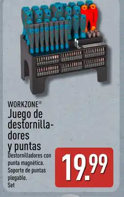 ALDI WORKZONE Juego de destornilla- dores y puntas oferta