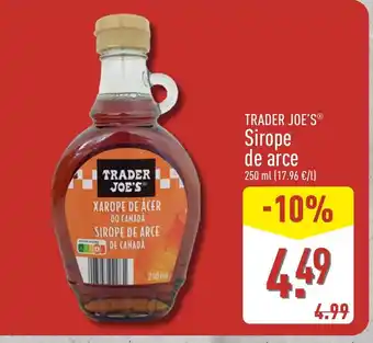 ALDI TRADER JOE'S Sirope de arce oferta