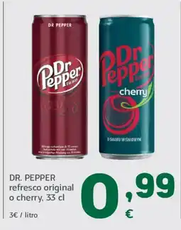 HiperDino DR. PEPPER refresco original o cherry oferta