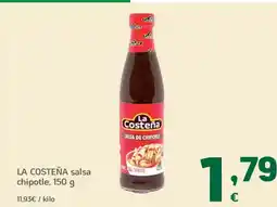 HiperDino LA COSTEÑA salsa chipotle oferta