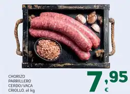 HiperDino Chorizo parrillero cerdo/vaca criollo oferta