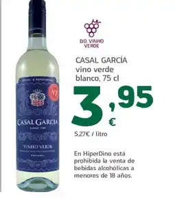 HiperDino CASAL GARCÍA vino verde blanco oferta