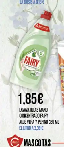 Claudio FAIRY Lavavajillas mano concentrado aloe vera y pepino oferta