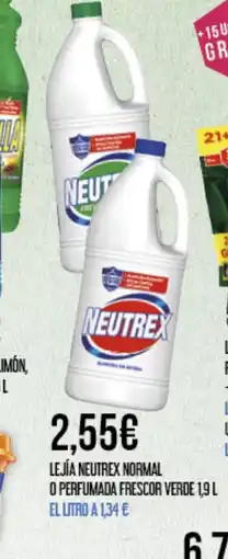 Claudio Lejía neutrex normal o perfumada frescor verde oferta