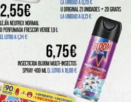 Claudio BLOOM Insecticida multi-insectos spray oferta