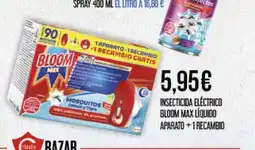Claudio BLOOM Insecticida eléctrico max líquido aparato+1 recambio oferta