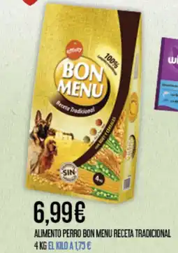 Claudio BON MENU Alimento perro receta tradicional oferta