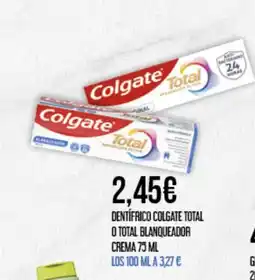 Claudio COLGATE Dentífrico total o total blanqueador crema oferta