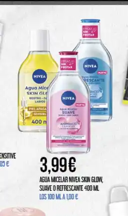 Claudio NIVEA Agua micelar skin glow, suave o refrescante oferta