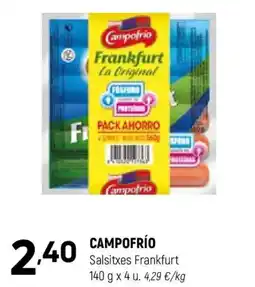 Coviran CAMPOFRÍO Salsitxes Frankfurt oferta