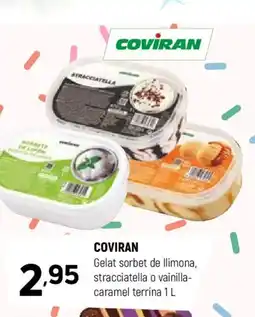 Coviran COVIRAN Gelat sorbet de llimona, stracciatella o vainilla- caramel terrina oferta