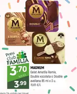 Coviran MAGNIAM Gelat Ametlla Remix, Double xocolata o Double avellana oferta