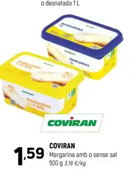 Coviran COVIRAN Margarina amb o sense sal oferta