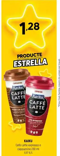 Coviran KAIKU Cafè Latte expresso o cappuccino oferta