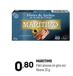 Coviran MARITIMO Filet anxova oli gira-sol Ilauna oferta