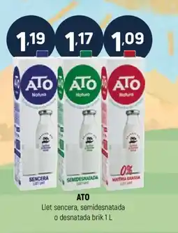 Coviran ATO Llet sencera, semidesnatada o desnatada brik oferta