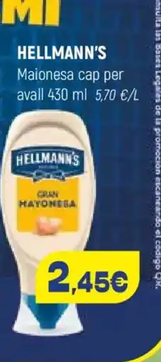Coviran HELLMANN'S Maionesa cap per avall oferta