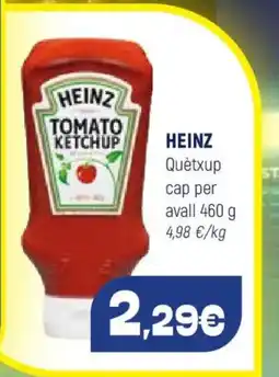 Coviran HEINZ Quètxup cap per avall oferta