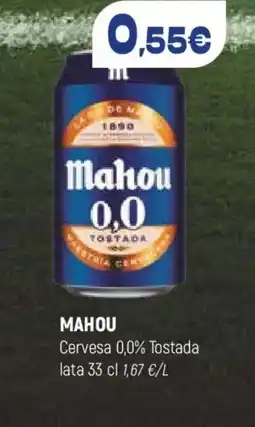 Coviran MAHOU Cervesa 0,0% Tostada lata oferta
