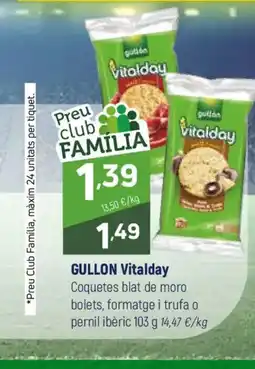 Coviran GULLON Vitalday Coquetes blat de moro bolets, formatge i trufa o pernil ibèric oferta