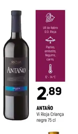Coviran ANTAÑO Vi Rioja Criança negra oferta