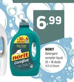 Coviran NORIT Detergent complet líquid 35+18 dosis oferta