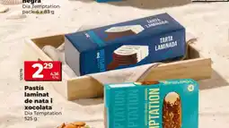 Dia DIA TEMPTATION Pastís laminat de nata i xocolata oferta