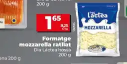 Dia DIA LÁCTEA Formatge mozzarella ratllat oferta