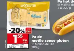 Dia EL MOLINO DE DIA Pa de motlle sense gluten oferta