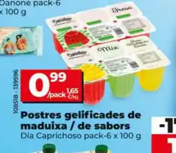 Dia DIA CAPRICHOSO Postres gelificades de maduixa / de sabors oferta