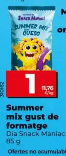 Dia DIA SNACK MANIAC Summer mix gust de formatge oferta