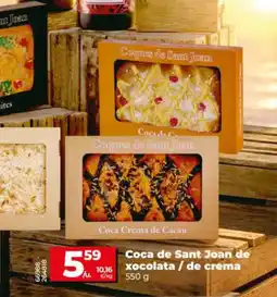 Dia Coca de Sant Joan de xocolata / de crema lu. ka 550 oferta