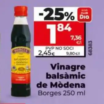 Dia BORGES Vinagre balsàmic de Modena oferta