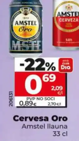 Dia AMSTEL ORO Cervesa Oro oferta