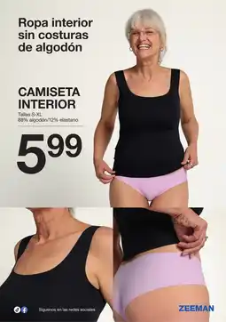 Zeeman Camiseta interior oferta