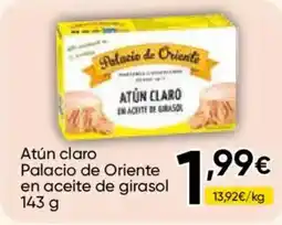 Cash FROIZ PALACIO DE ORIENTE Atún claro en aceite de girasol oferta