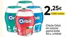 Cash FROIZ ORBIT Chicle sin azúcar gama bote 46 u, unidad oferta
